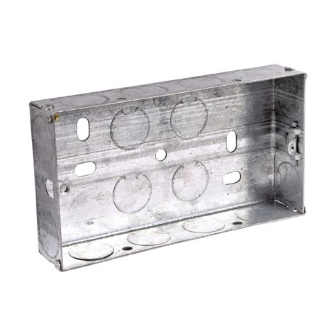 metal pattress box|metal back boxes for sockets.